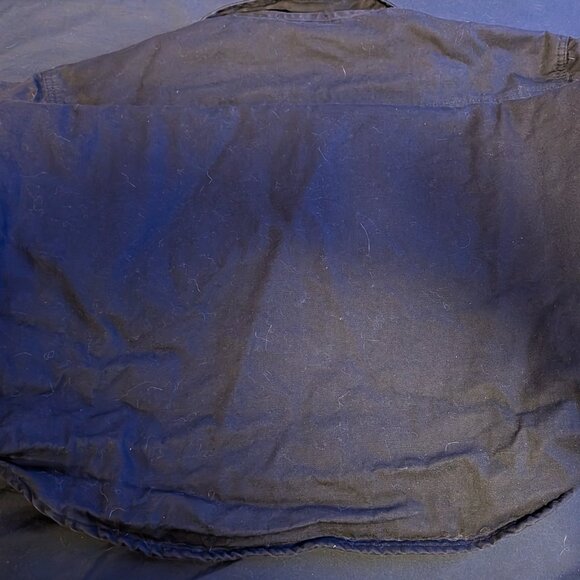 River's End Men's Flannel-Lined Canvas Snap-Front Shirt - Black - Large - Picture 5 of 6